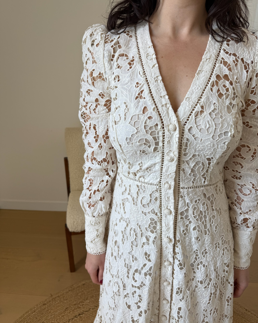 Zimmermann Freja Belted Broderie Dress - Size 1 (AU 8-10)