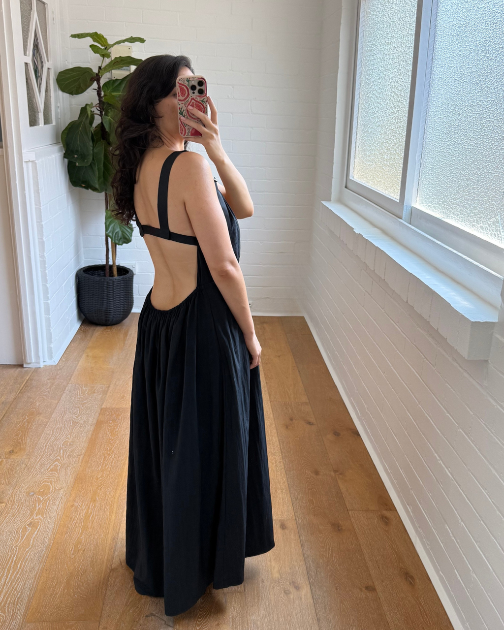 St Agni Plunge Sun Dress - Size Small