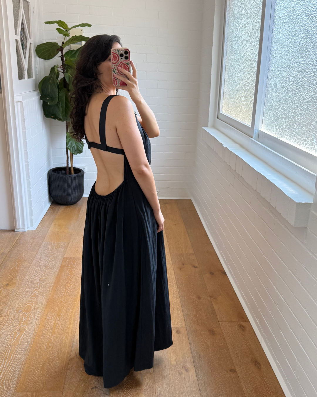 St Agni Plunge Sun Dress - Size Small