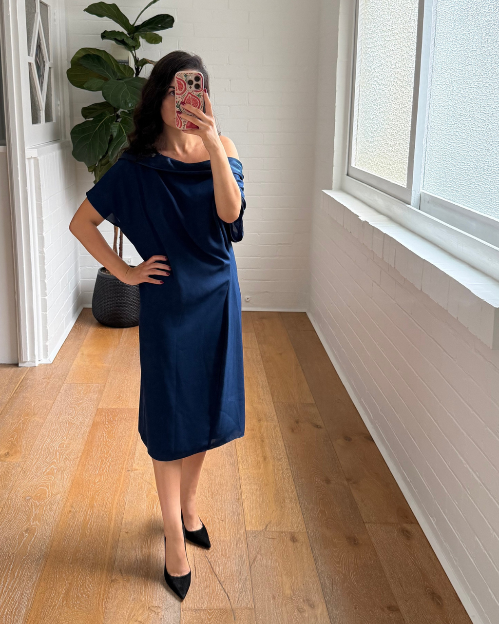 Reiss Camilla Off The Shoulder Dress - Size 14