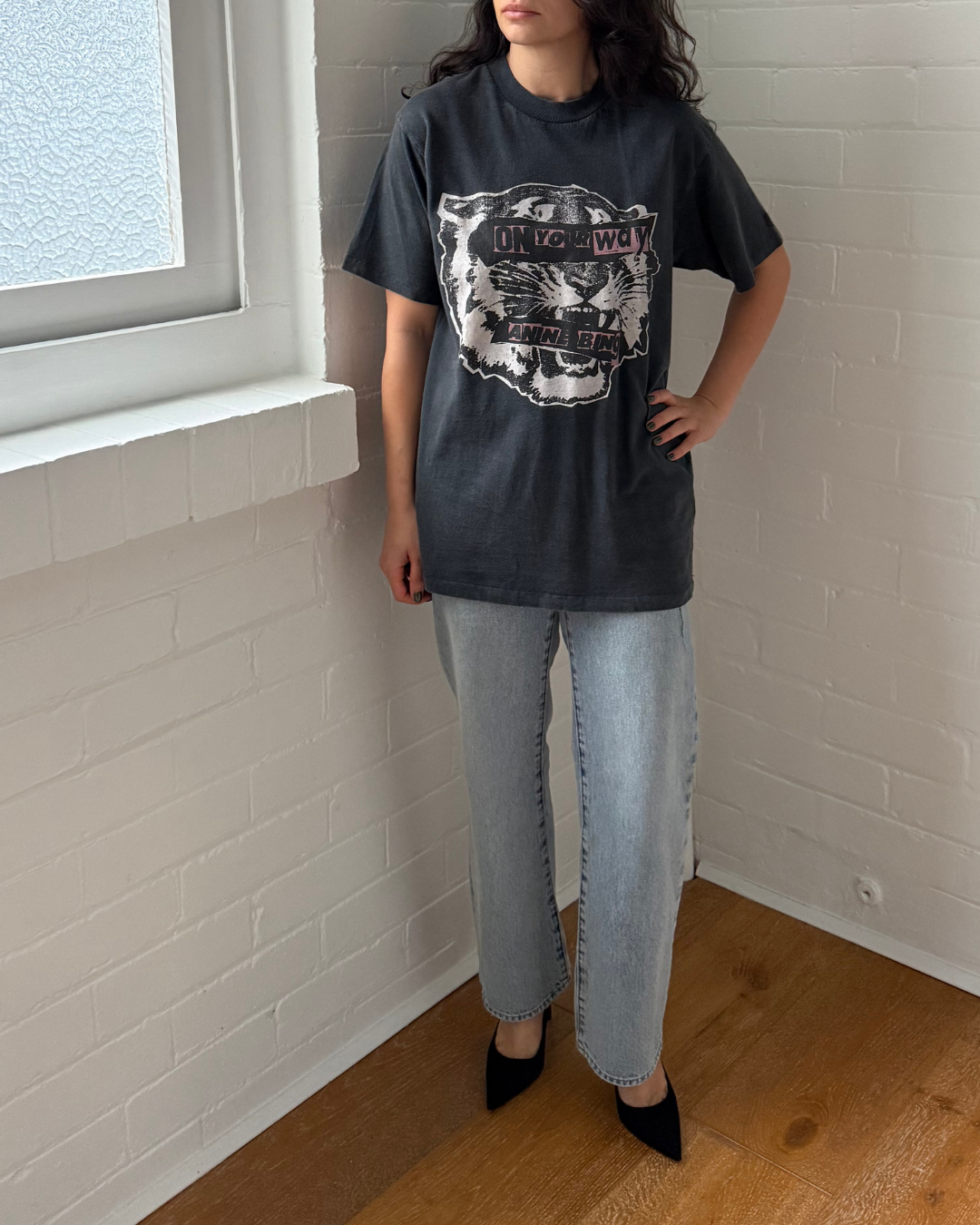 Anine Bing Tiger Tee - Size Small