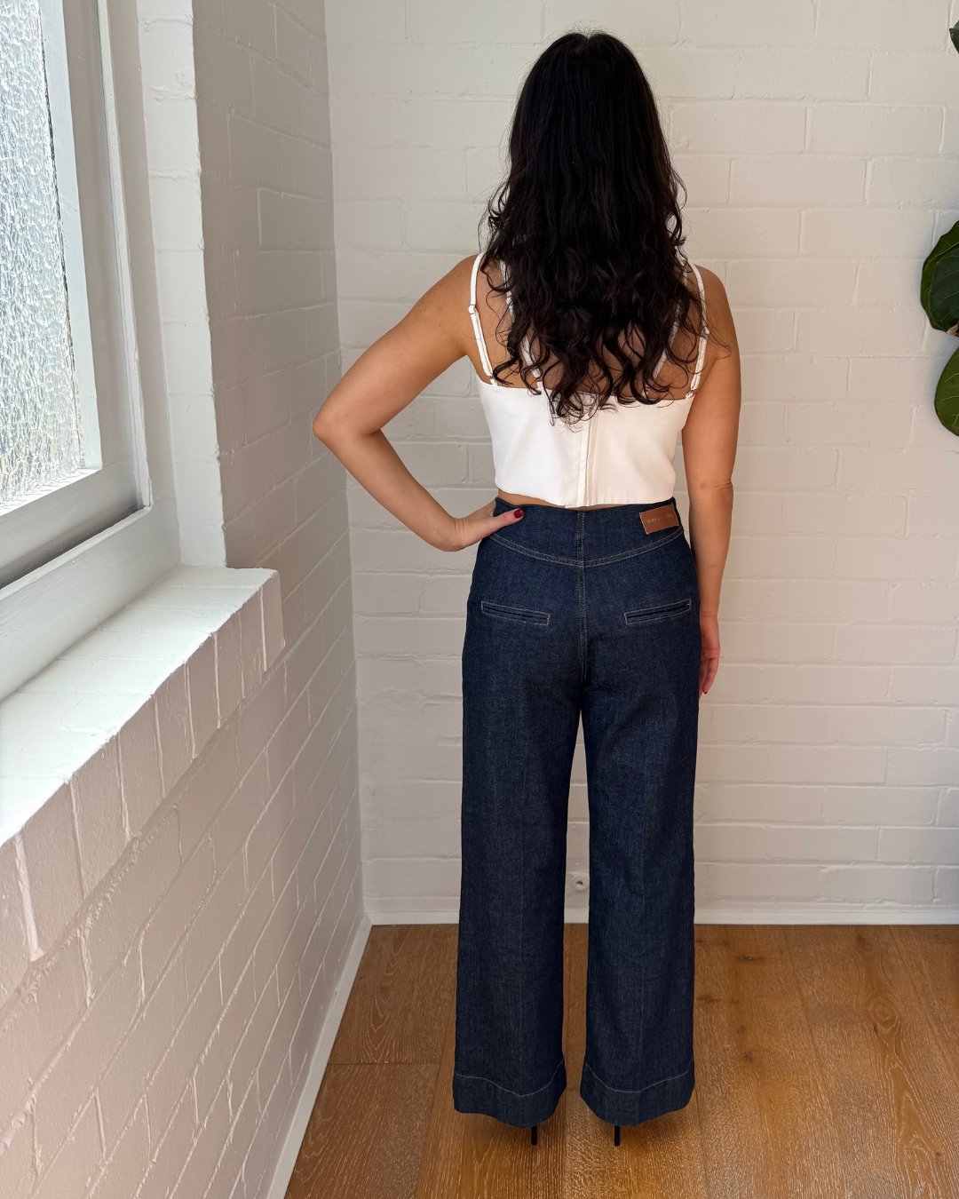 Scanlan Theodore Denim Cropped Jean- Size 8