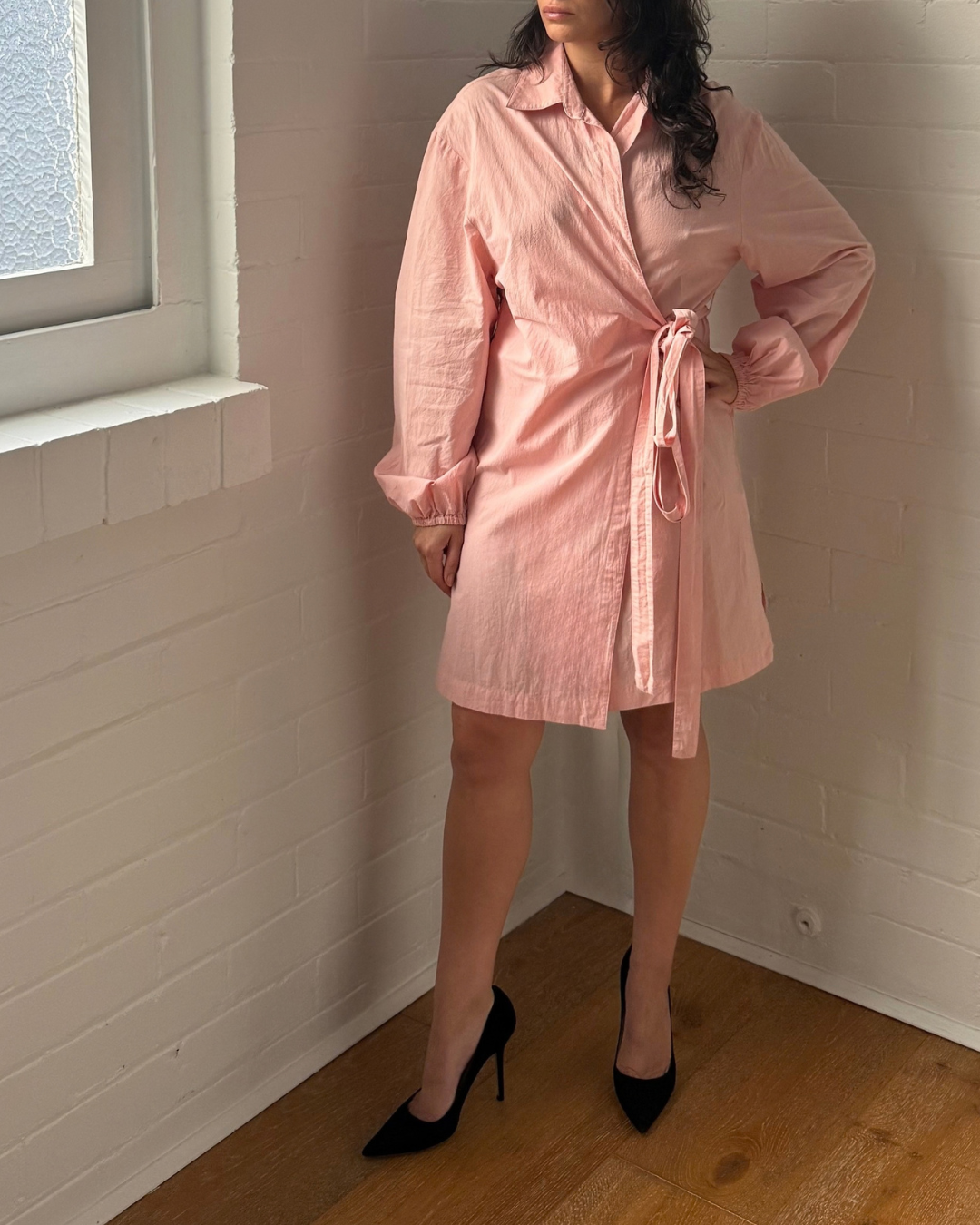 By Johnny Naomi Cotton Wrap Dress - Size 6