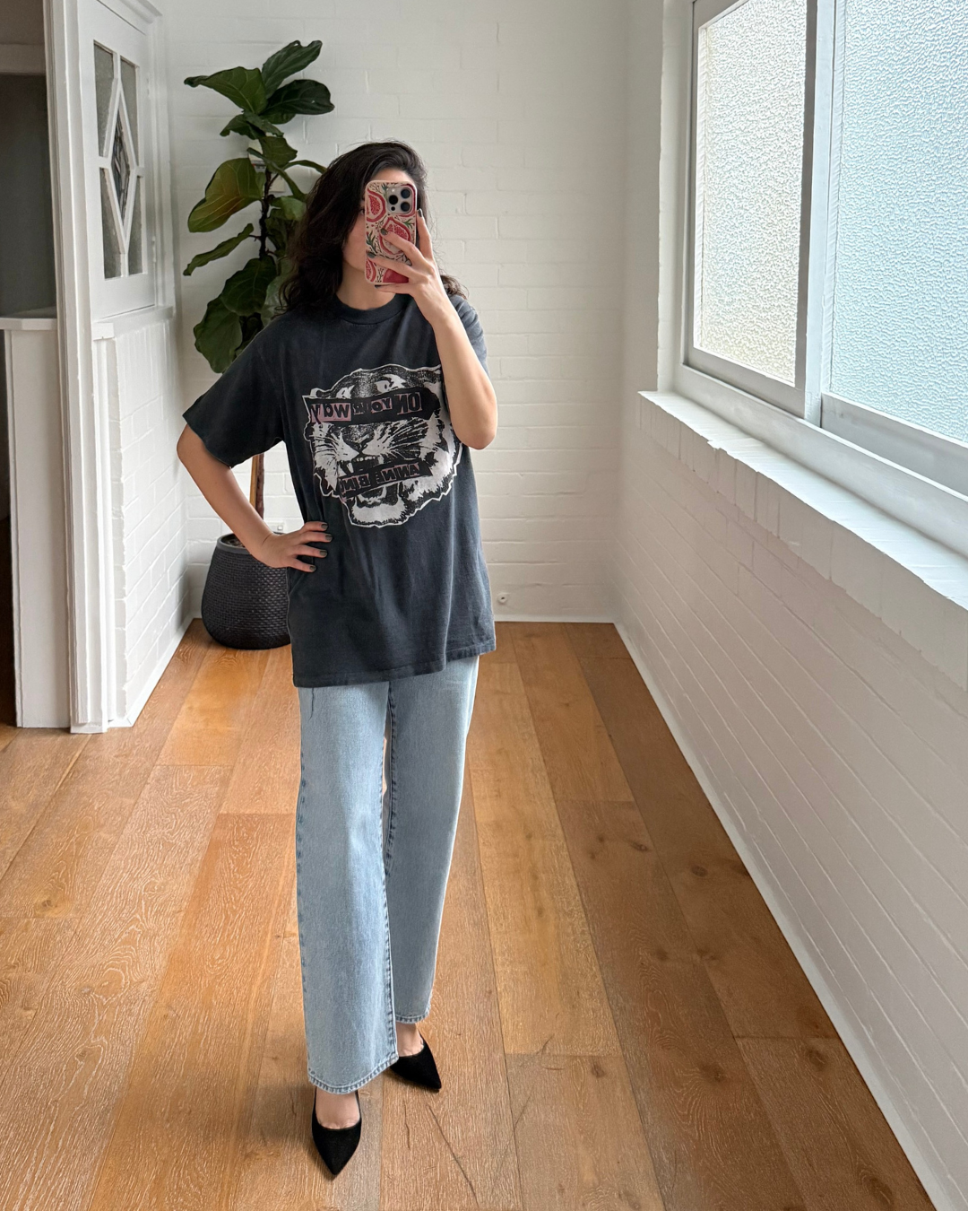 Anine Bing Tiger Tee - Size Small
