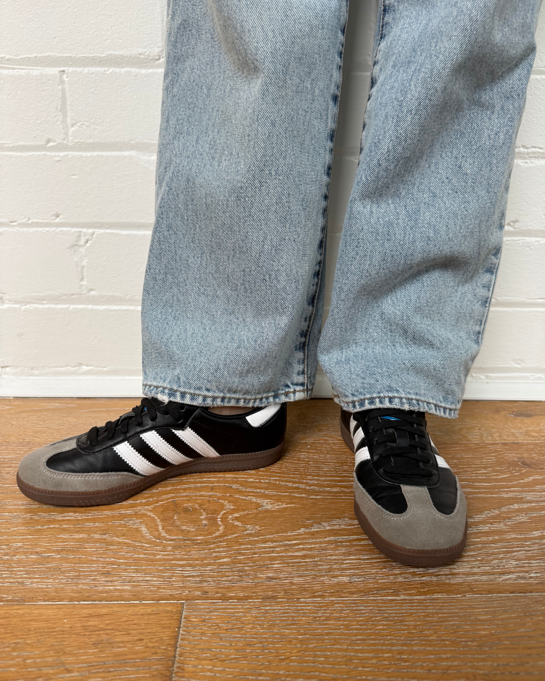 Adidas Samba Vegan Black/Gum Sneakers - UK 4 (AU 6)