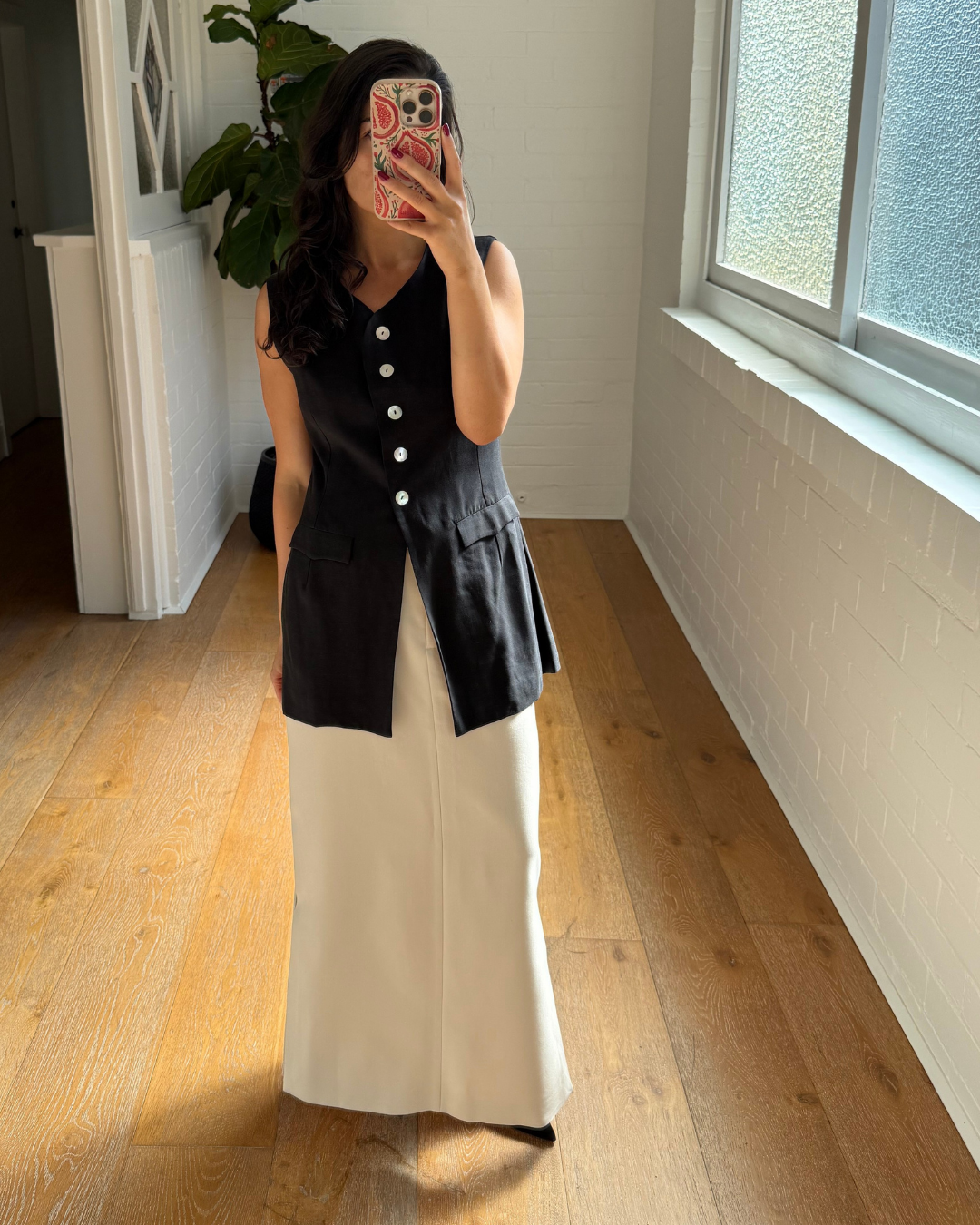 Shona Joy Irena Split Side Maxi Skirt - Size 16