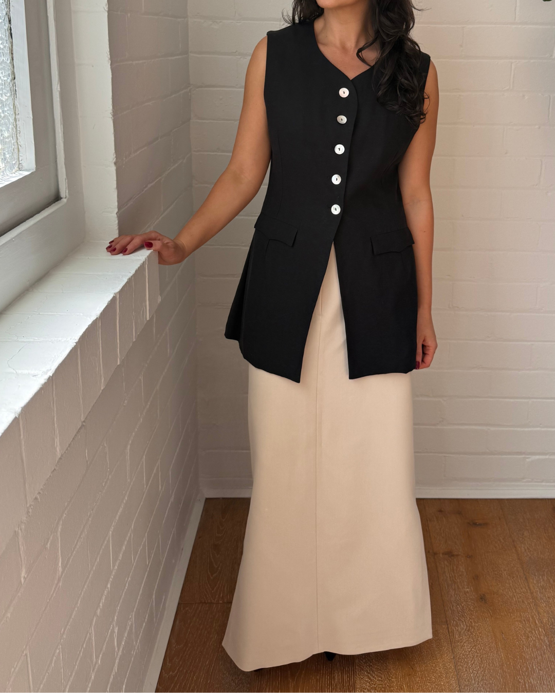 Shona Joy Irena Split Side Maxi Skirt - Size 16
