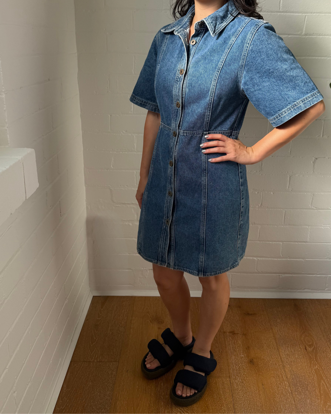 SIR Classic Denim Dress - Size 1 (AU 8)