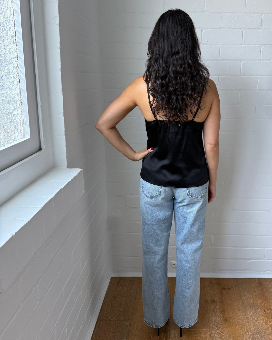 Viktoria & Woods Devotion Black Silk Cami- Size 1