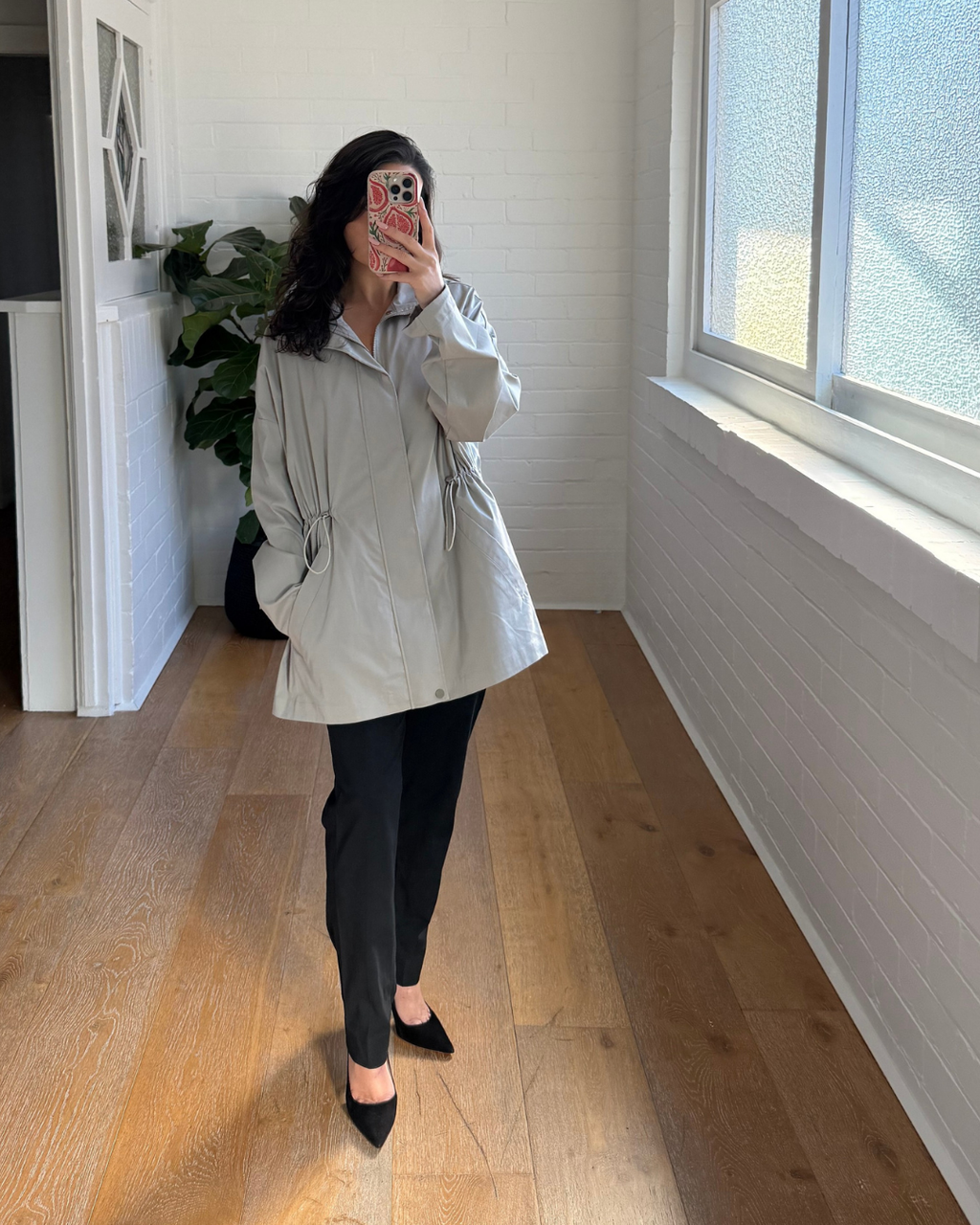 Clea Funnel Neck Jacket - Size Small