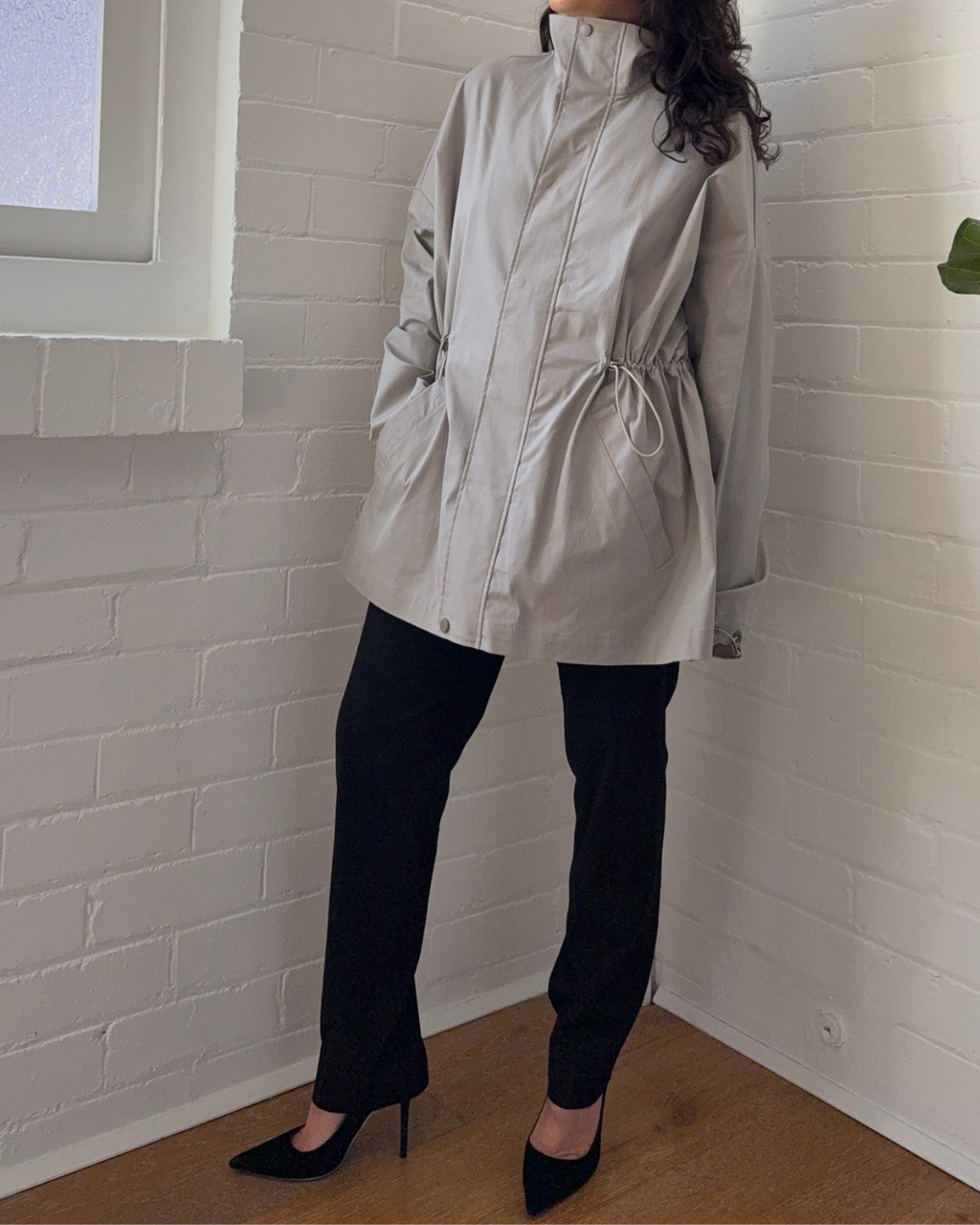 Clea Funnel Neck Jacket - Size Small