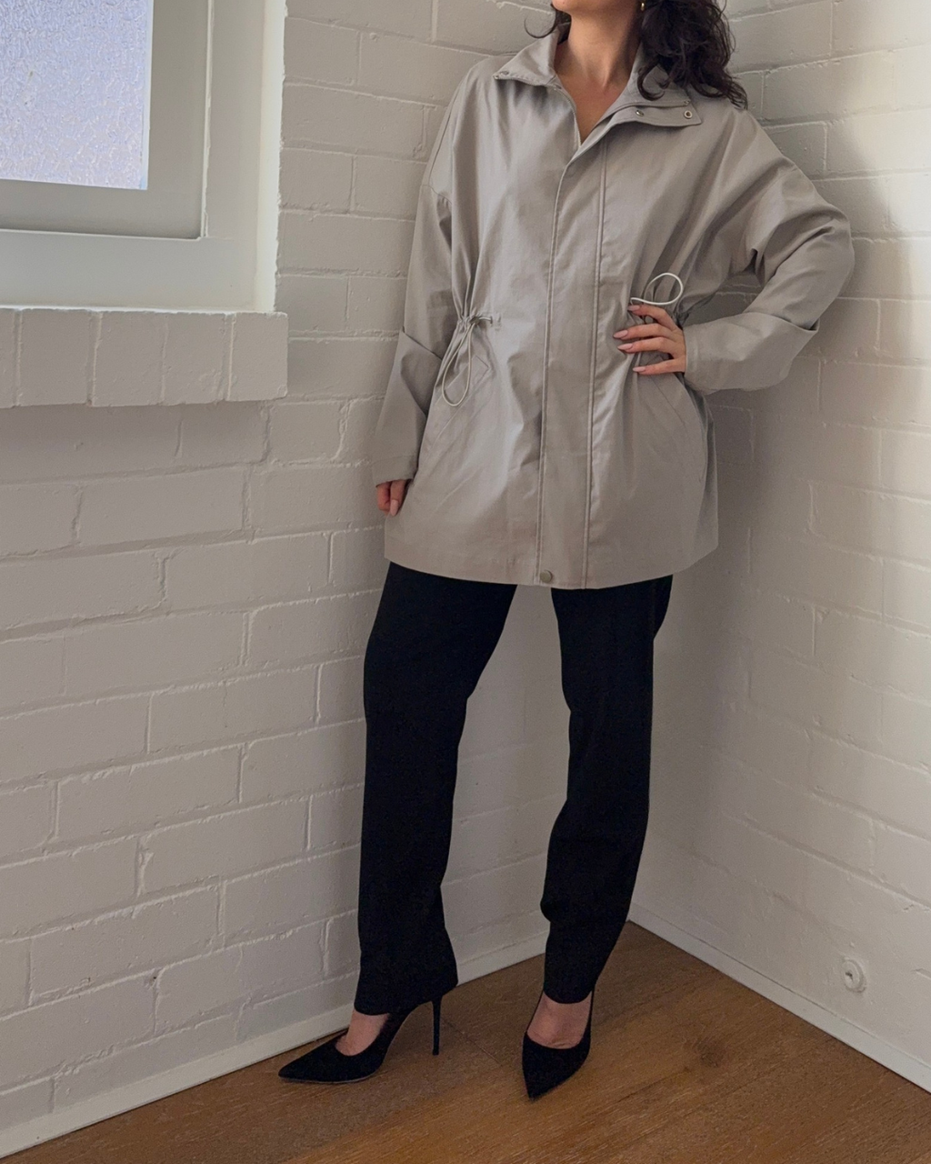 Clea Funnel Neck Jacket - Size Small