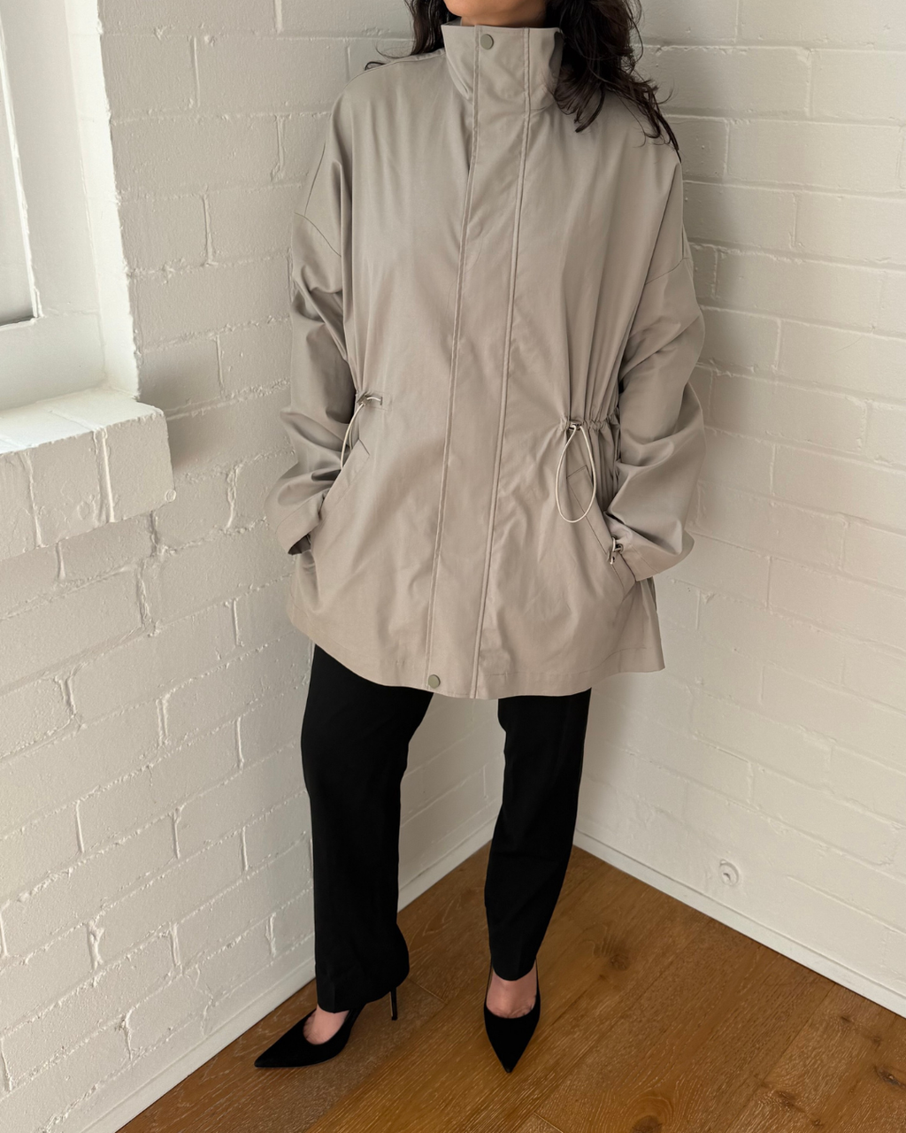 Clea Funnel Neck Jacket - Size Small