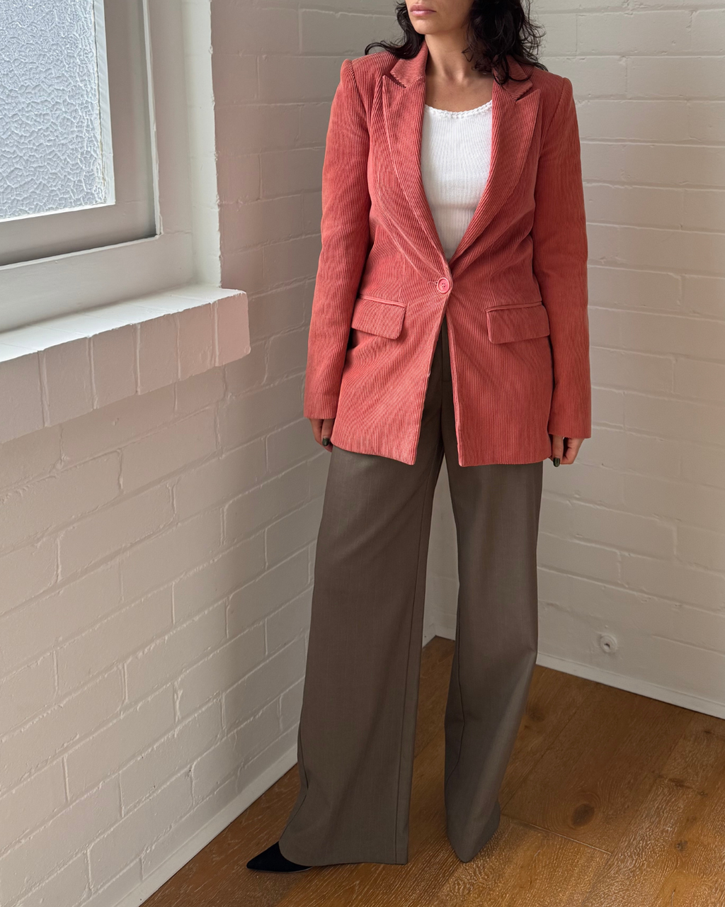 Reformation Corduroy Blazer - Size 2 (AU 6-8)