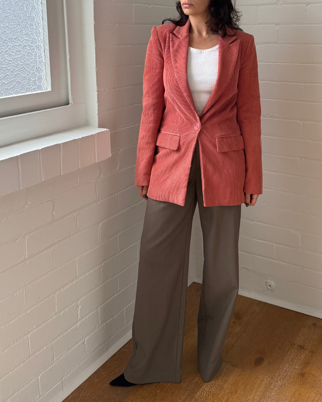 Reformation Corduroy Blazer - Size 2 (AU 6-8)
