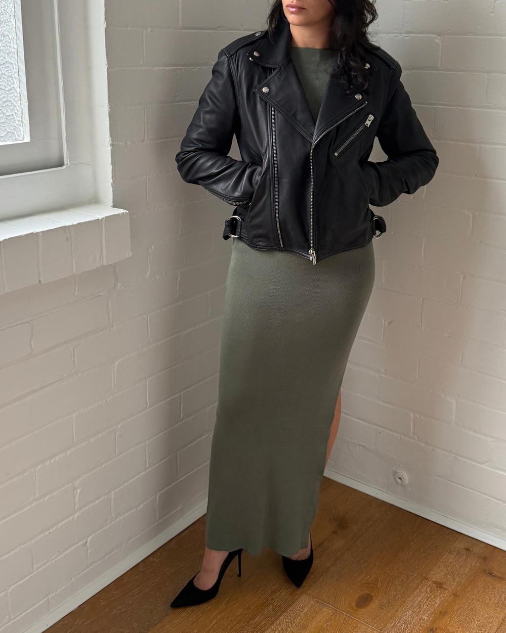 Iro Newhan Leather Jacket - Size EU 38 (AU 10)