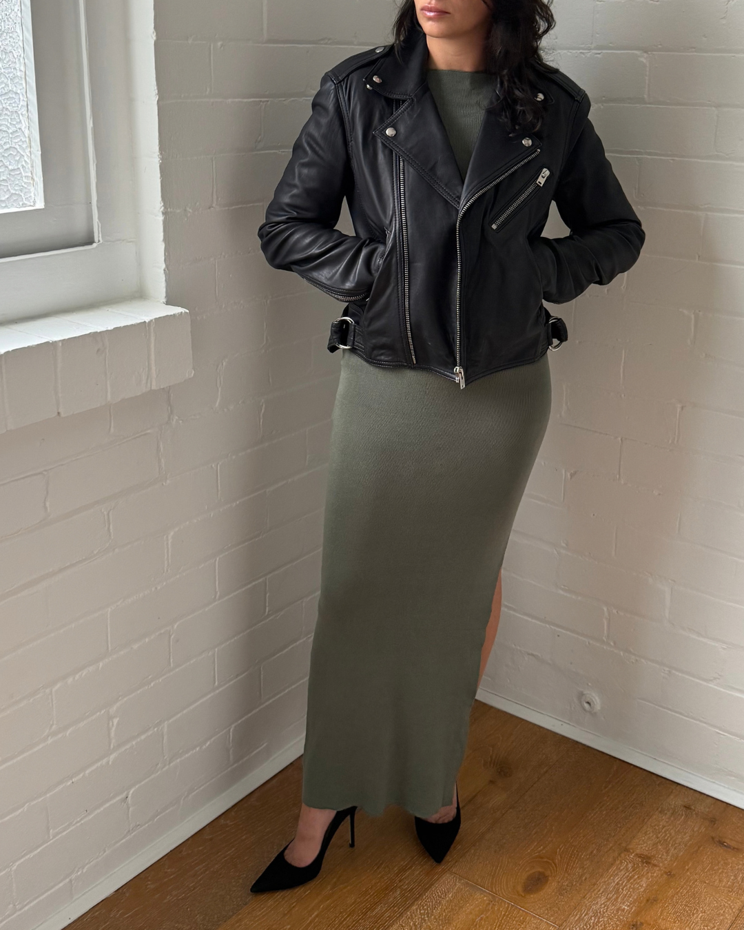 Iro Newhan Leather Jacket - Size EU 38 (AU 10)