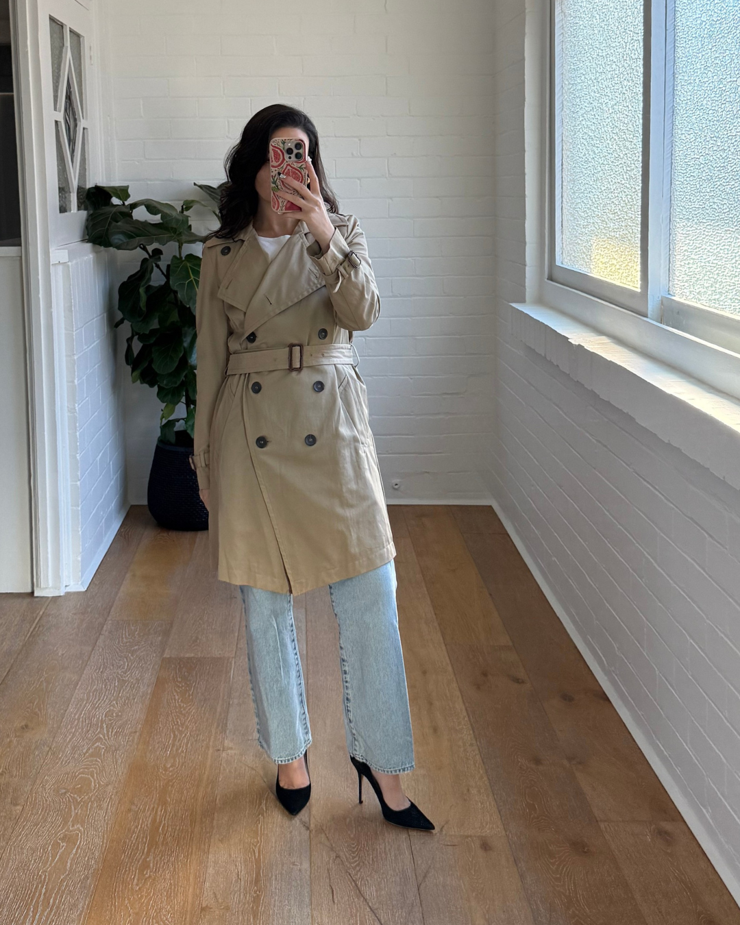Comptoir Des Cotonniers Trench Coat  - Size 38 (AU 10)