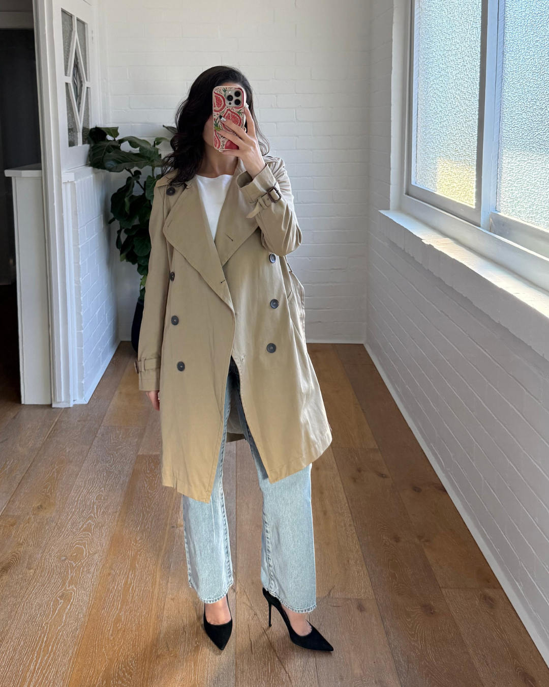 Comptoir Des Cotonniers Trench Coat  - Size 38 (AU 10)