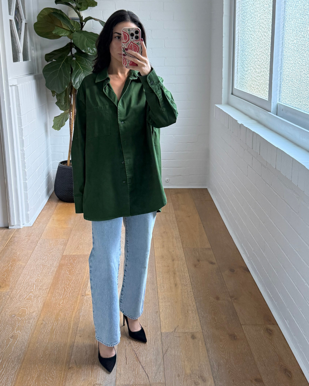 Frankie Shop Cotton Shirt - Size Large