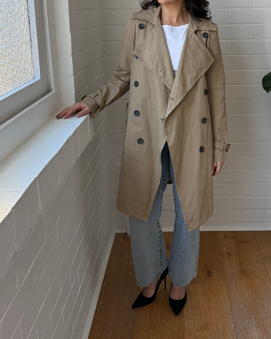 Comptoir Des Cotonniers Trench Coat  - Size 38 (AU 10)