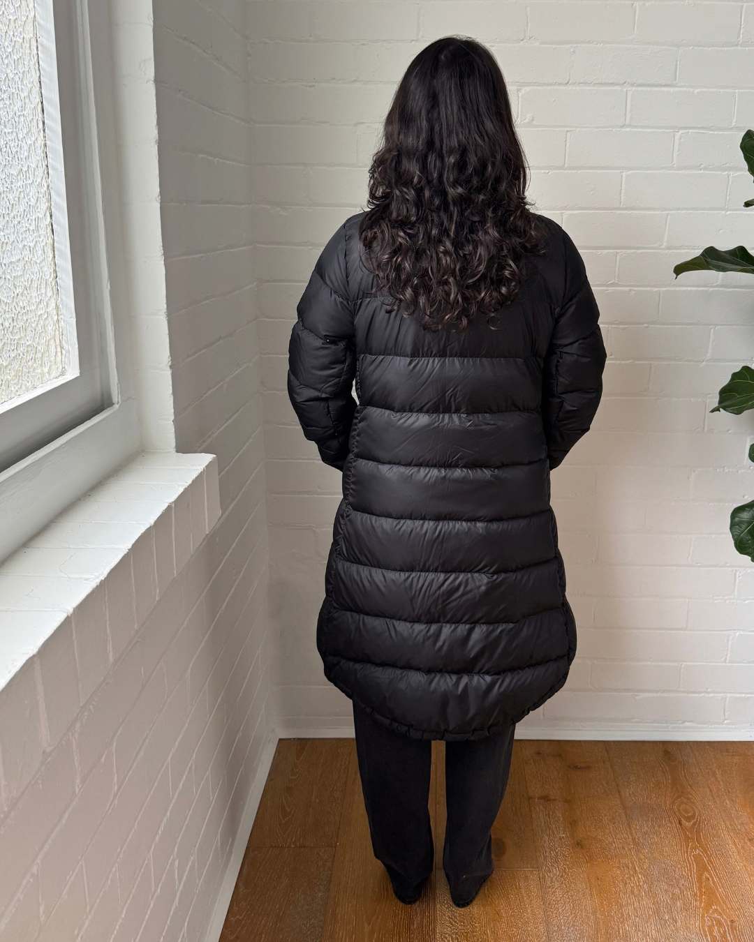 The North Face Longline Puffer Down Jacket - Size Medium