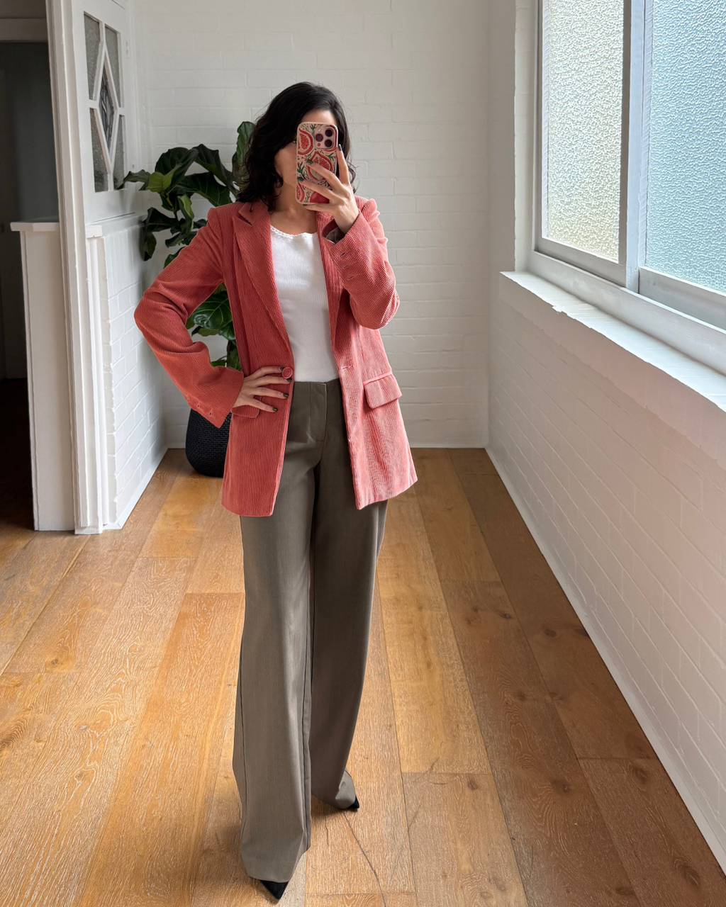 Reformation Corduroy Blazer - Size 2 (AU 6-8)