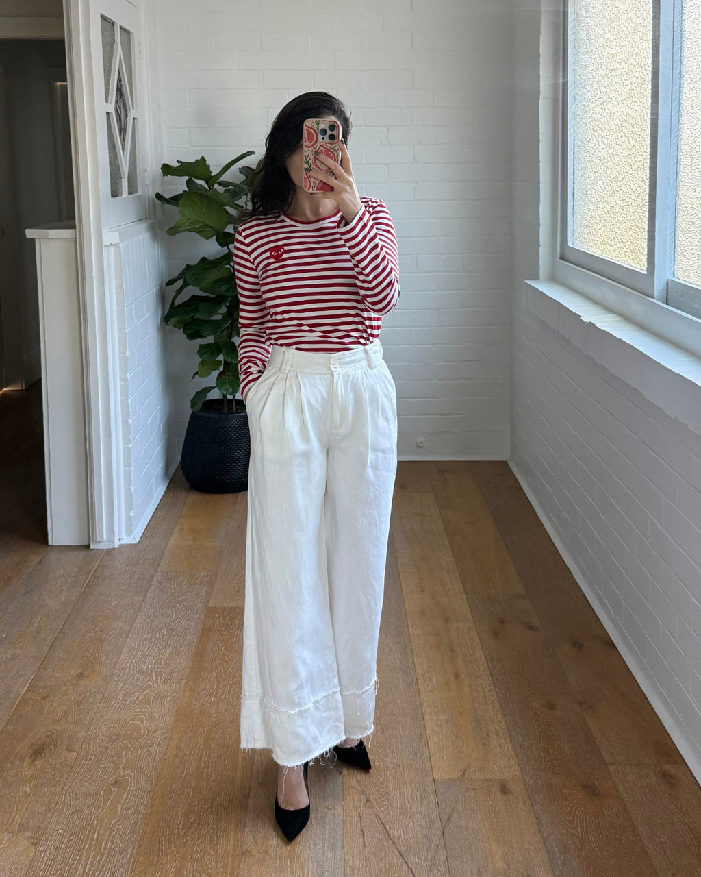 Aje Wide Leg Hemp Trouser - Size 6