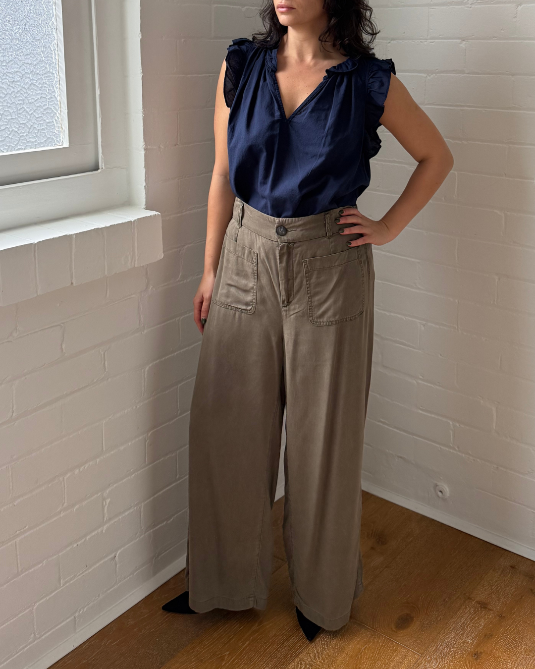 Cynthia Rowley Wide Leg Pants - Size US 10 (AU 14)