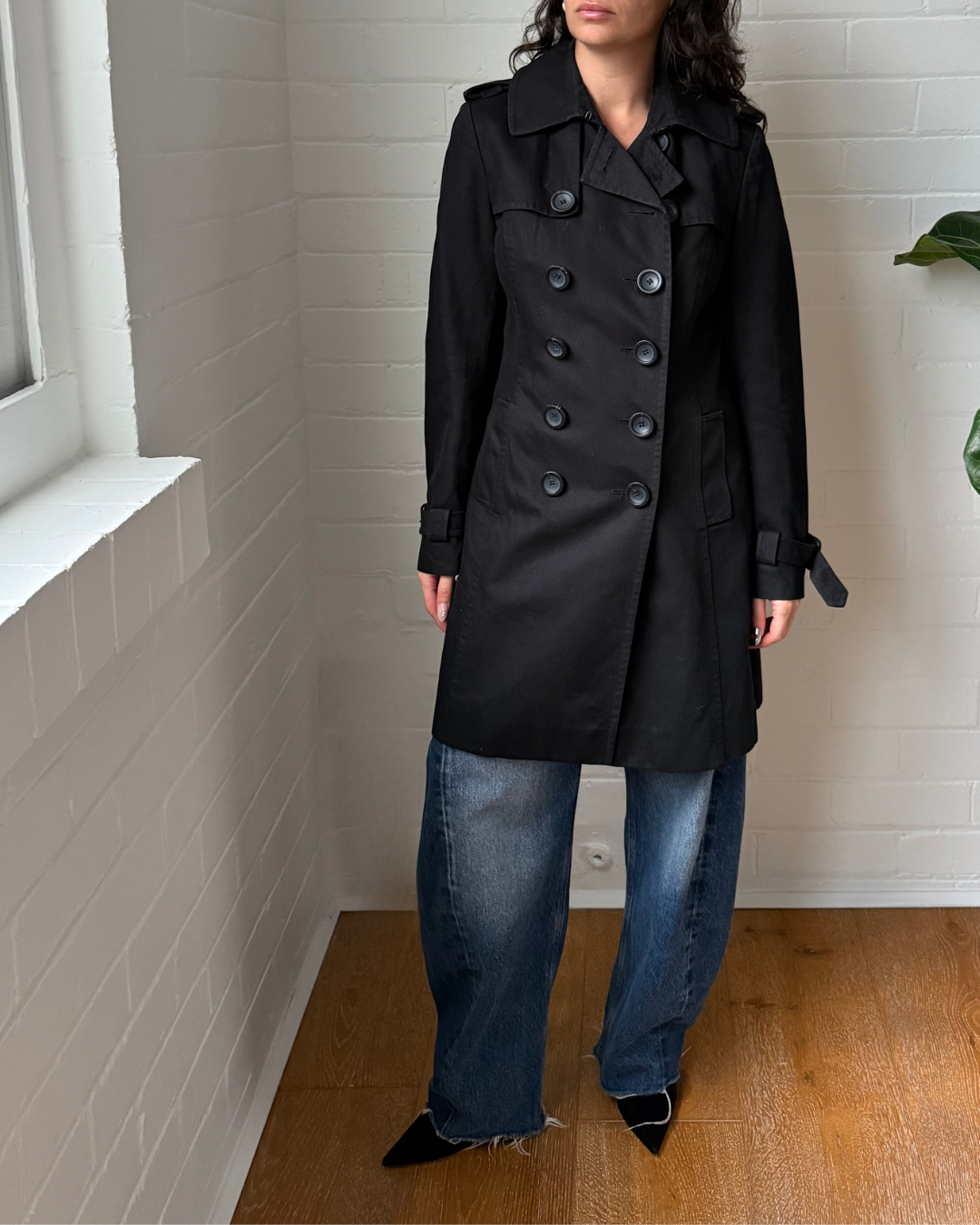 Country Road Classic Double Breasted Trench Coat - Size XS