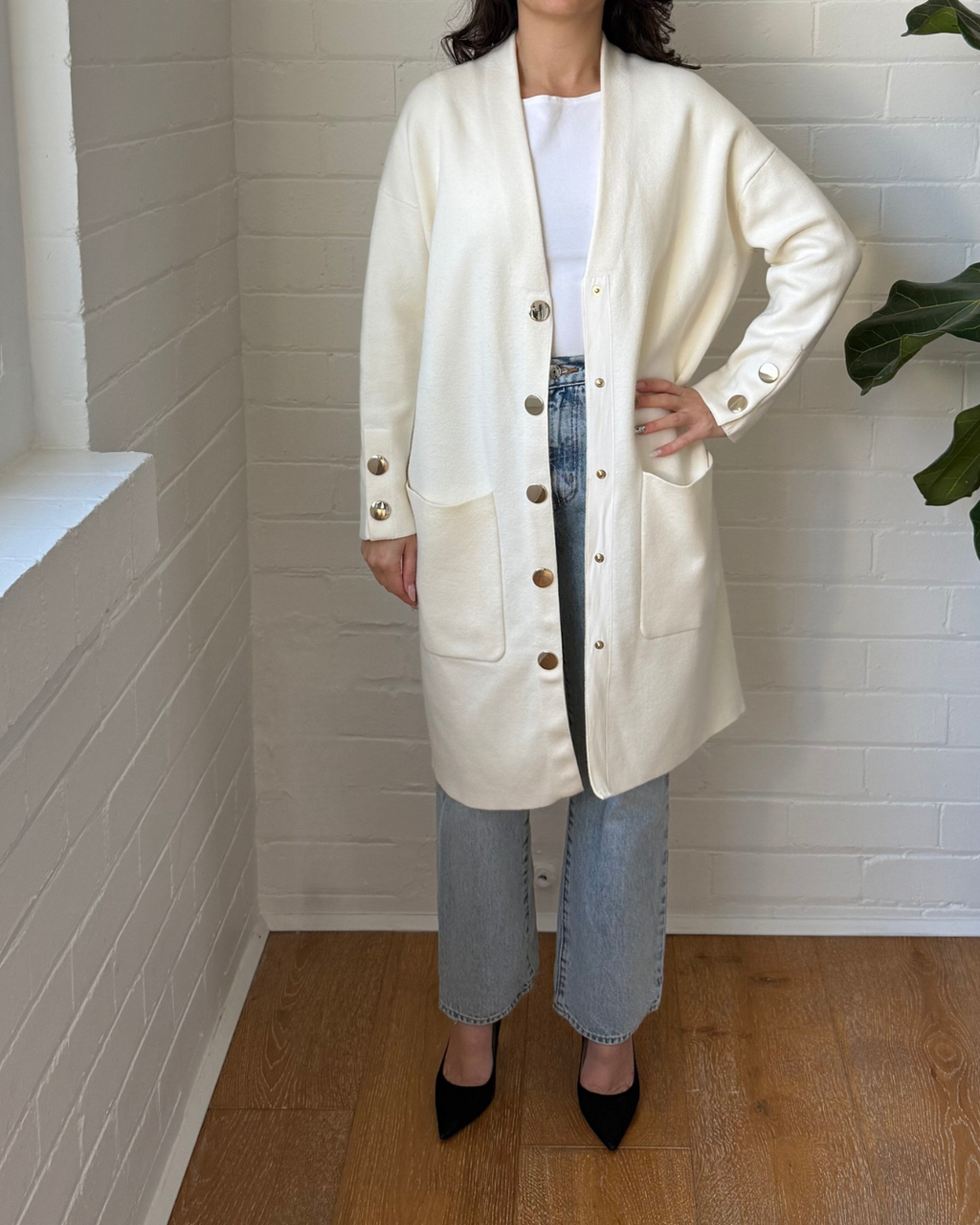 Maje Longline Cardigan - Size 1 (AU 8)