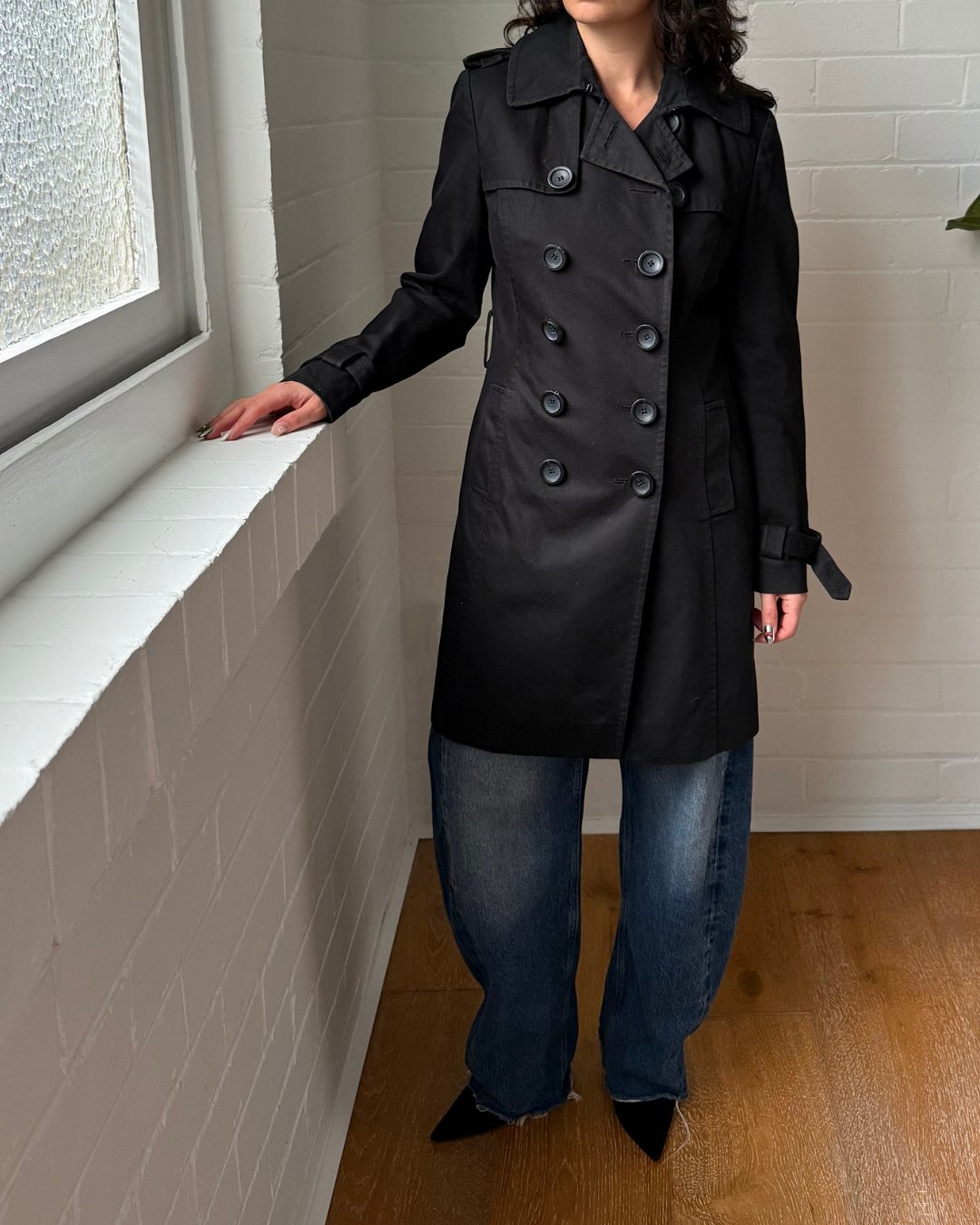 Country Road Classic Double Breasted Trench Coat - Size XS