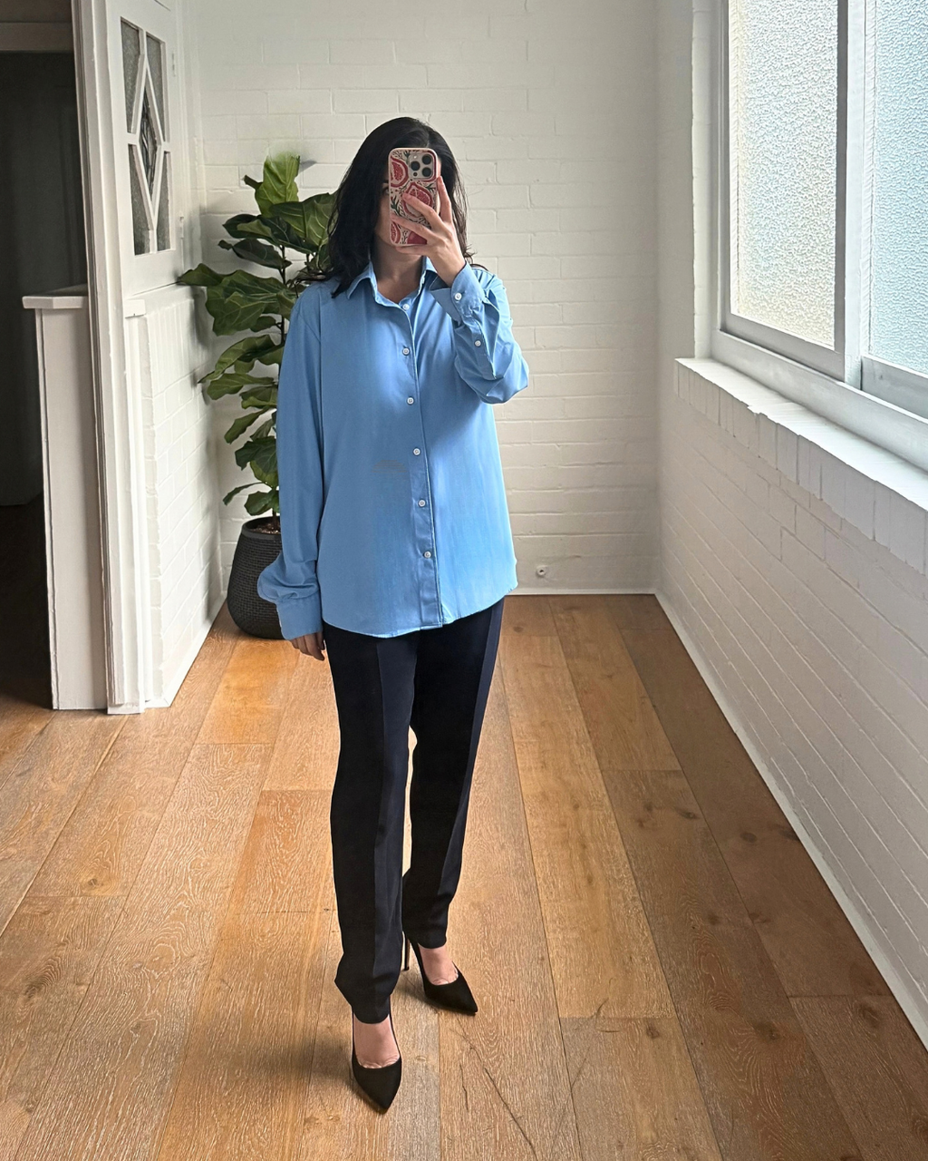 Reiss Blue Shirt - Size Medium