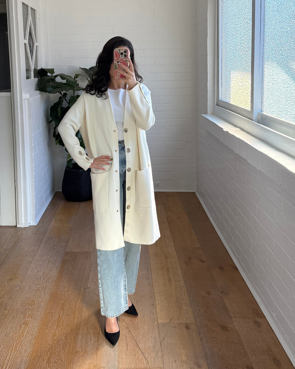 Maje Longline Cardigan - Size 1 (AU 8)