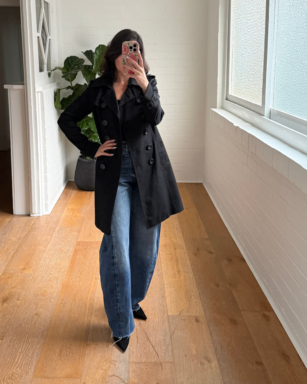 Country Road Classic Double Breasted Trench Coat - Size XS