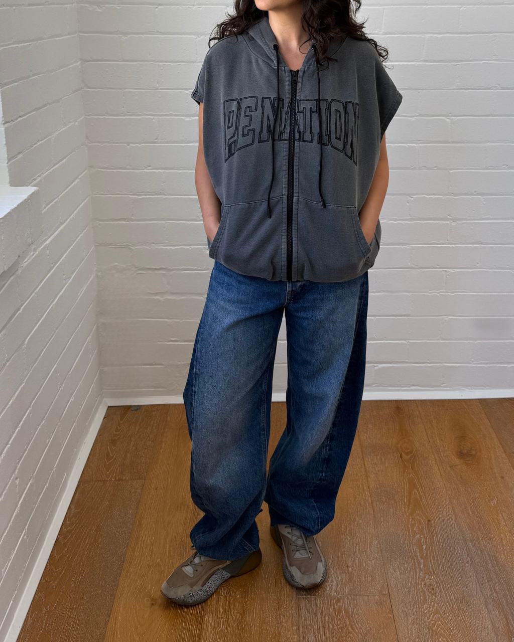 P.E Nation Fleece Vest Top - Size Small