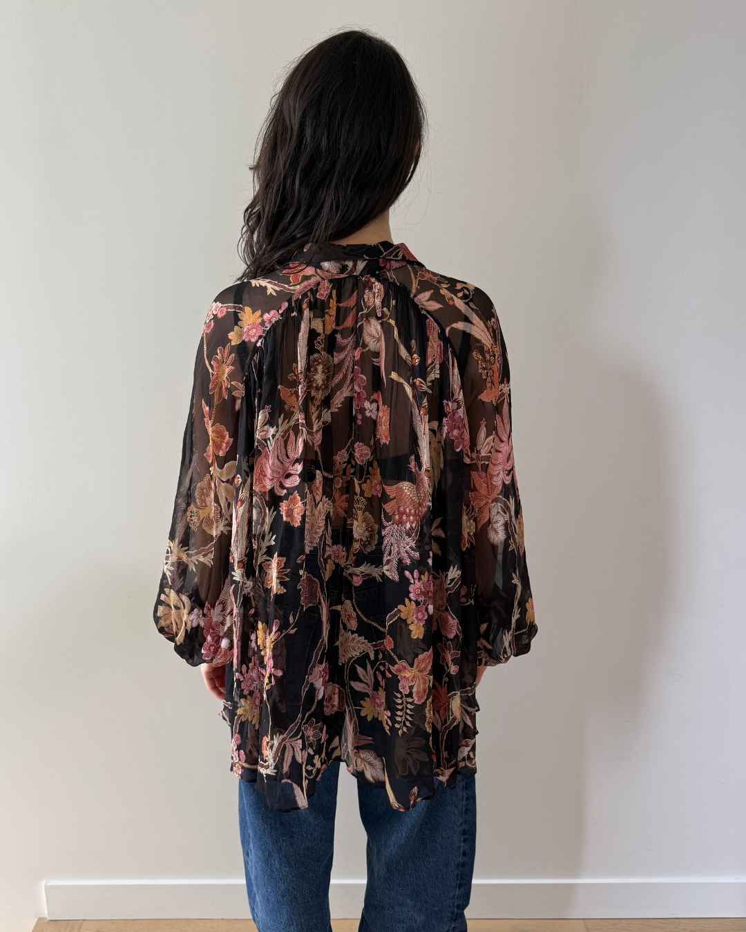 Zimmermann Wavelength Smock Blouse - Size 0 (AU 8-10)