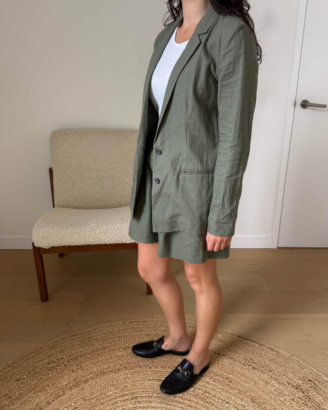 Incu Linen Jacket & Short Set - Size 8