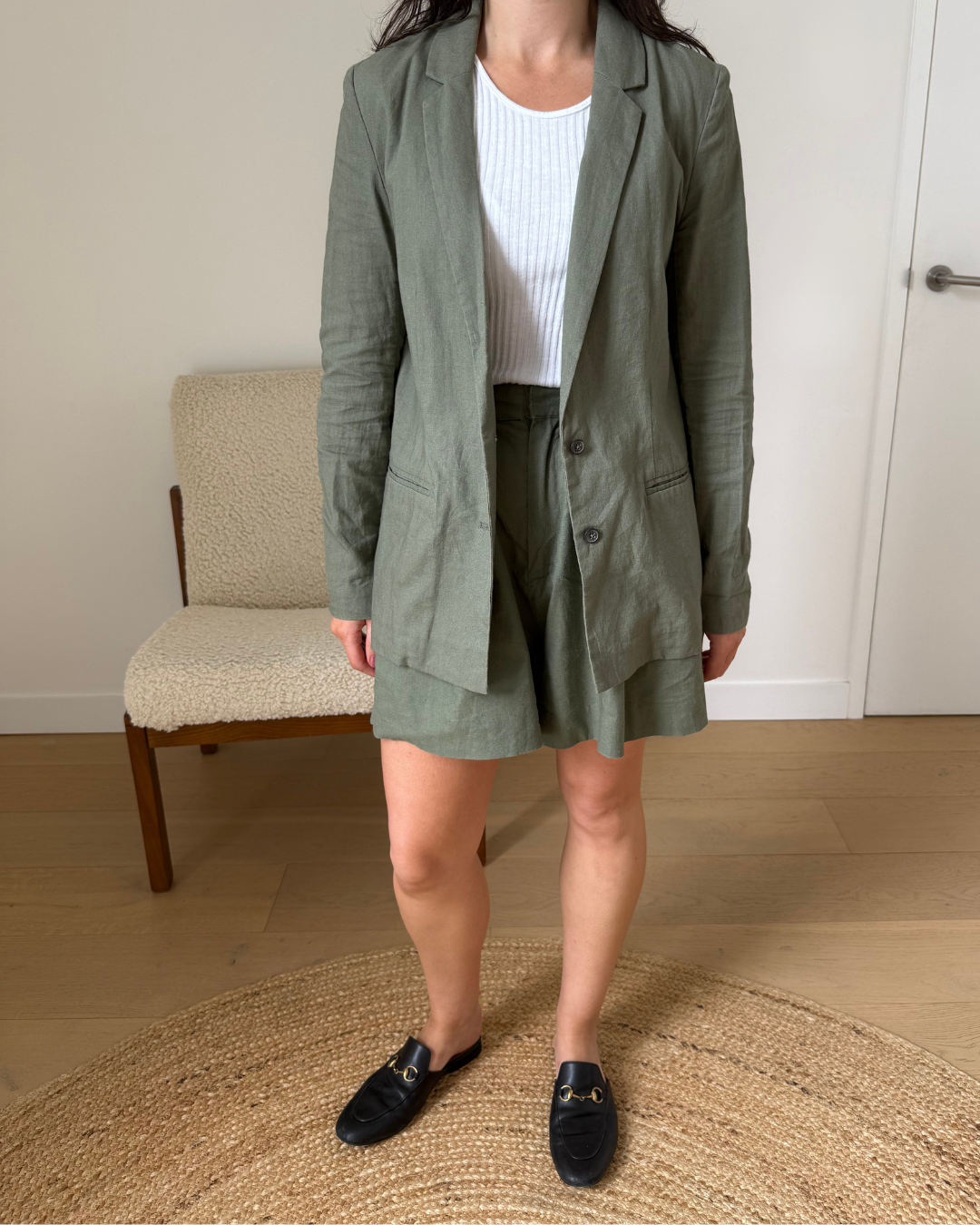 Incu Linen Jacket & Short Set - Size 8