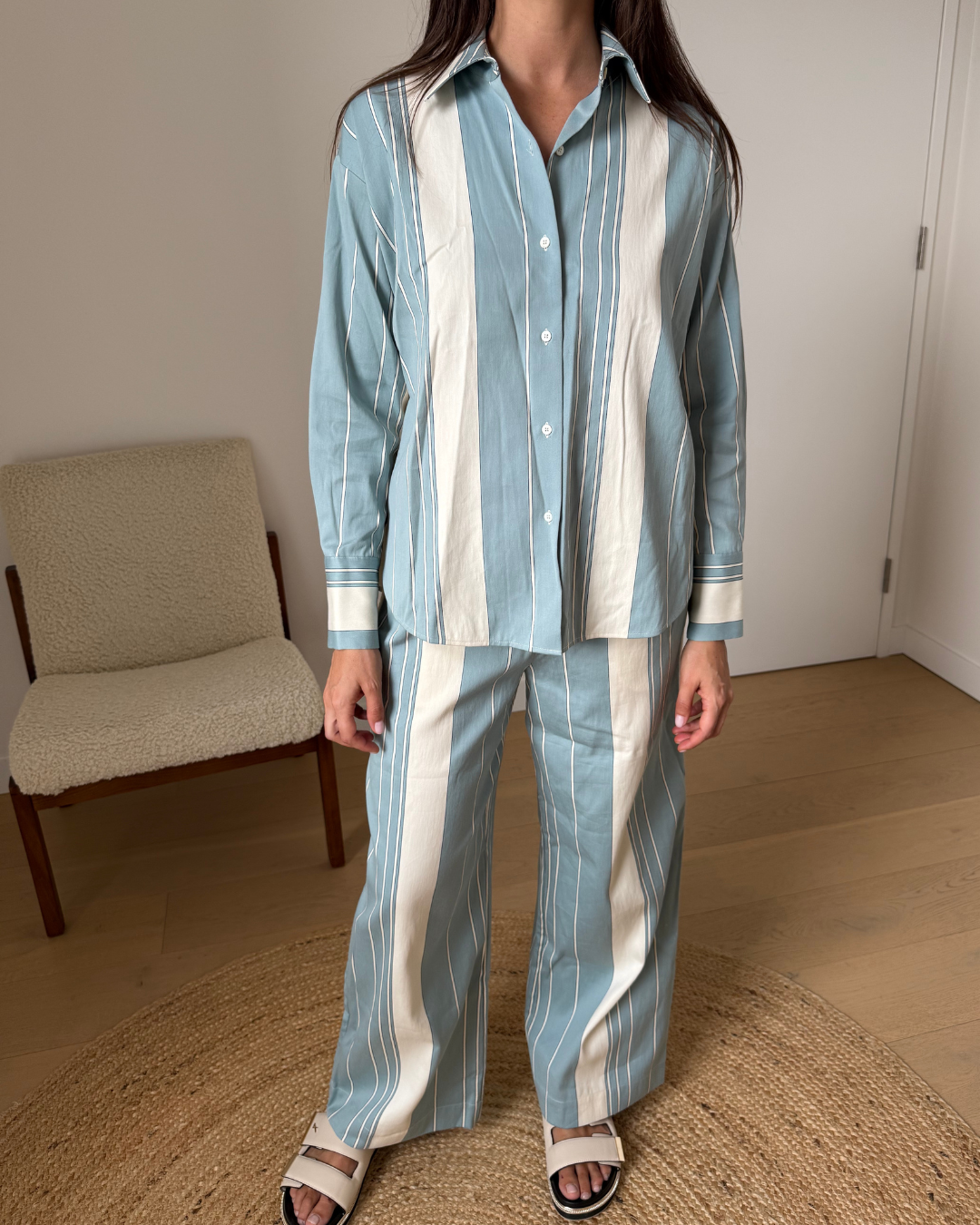 Assembly Label Parker Italian Stripe Pant - Size 8