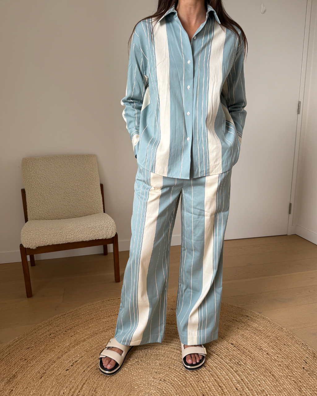 Assembly Label Parker Italian Stripe Pant - Size 8