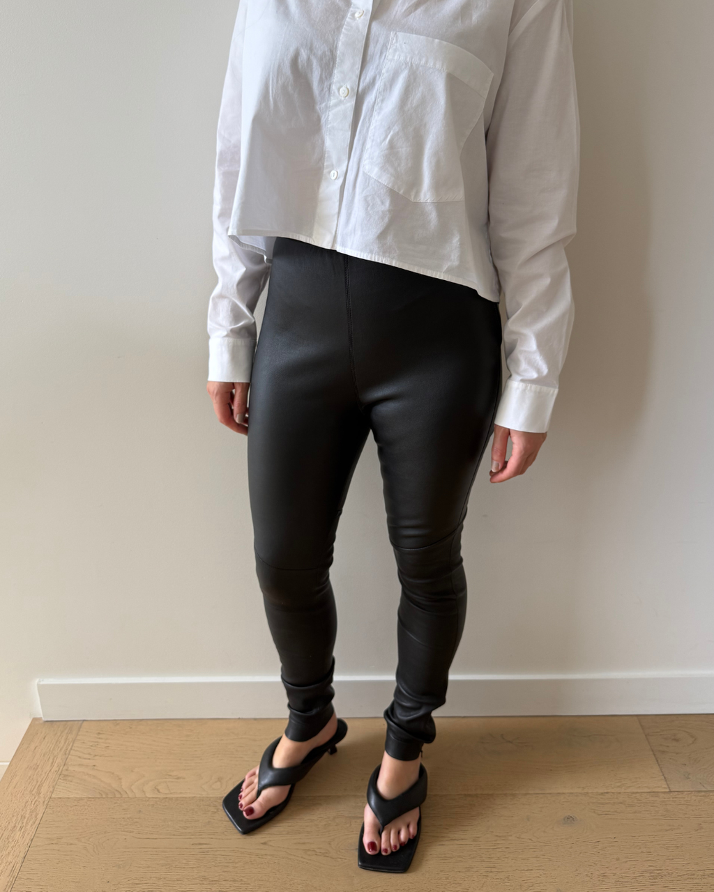 Scanlan Theodore Leather Leggings - Size 6