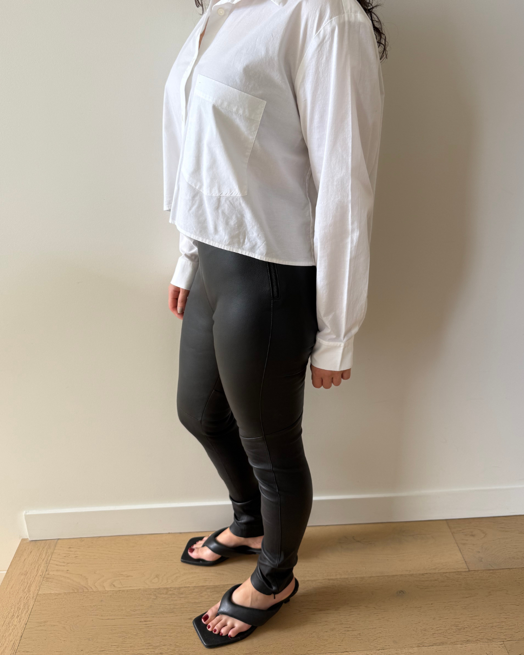 Scanlan Theodore Leather Leggings - Size 6