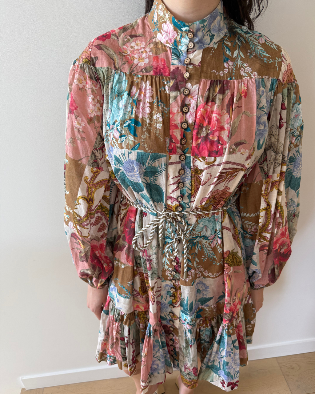 Zimmermann Cassia Drop Waist Mini Dress - 0 (AU 6-8)