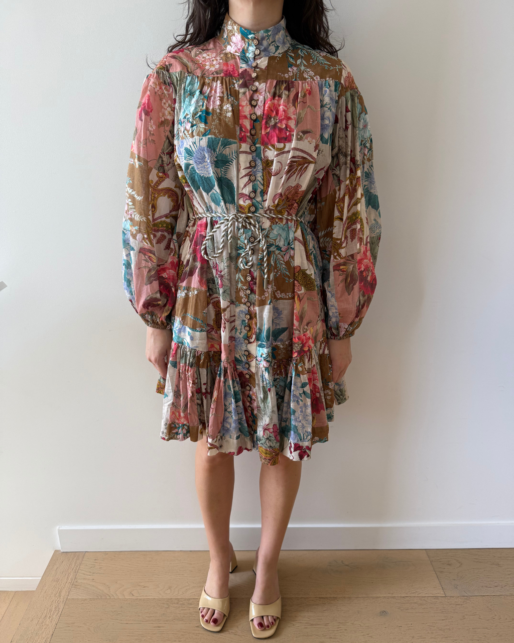 Zimmermann Cassia Drop Waist Mini Dress - 0 (AU 6-8)