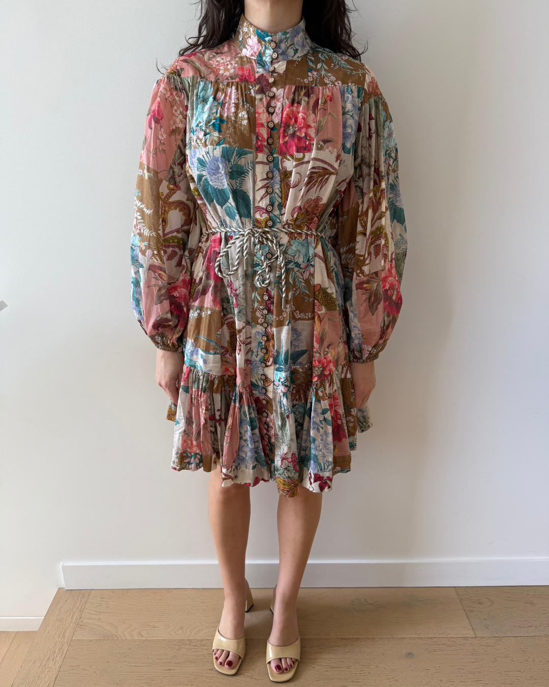 Zimmermann Cassia Drop Waist Mini Dress - 0 (AU 6-8)