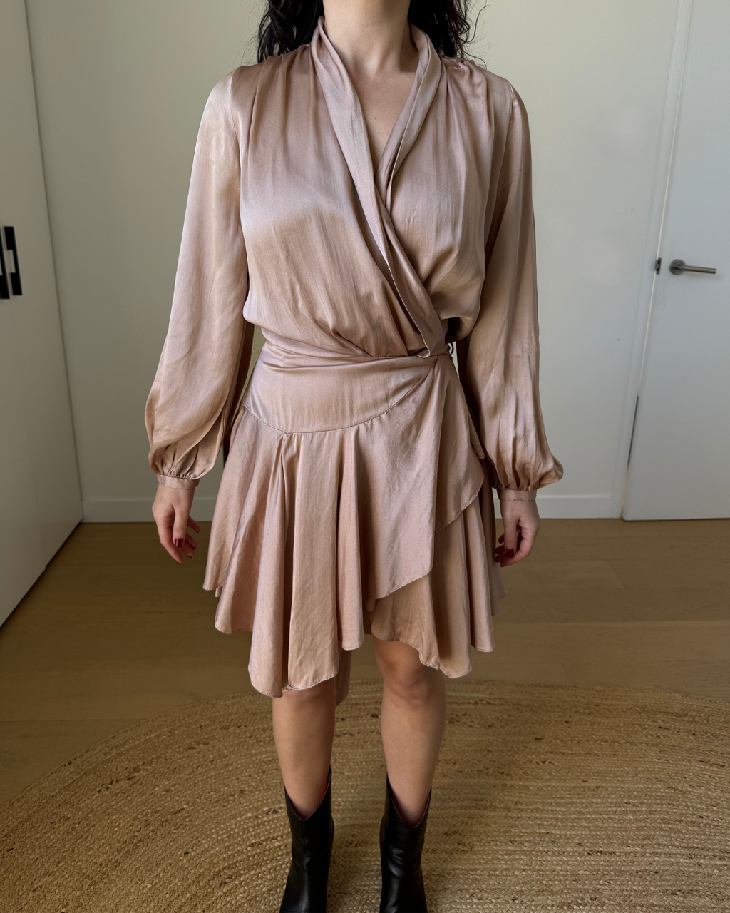Zimmermann Silk Wrap Dress - Size 0 (AU 6-8)