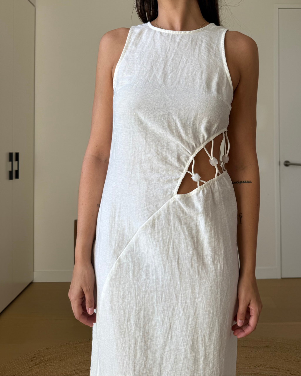 Suboo Astrid Resin Waist Detail Dress - Size Small