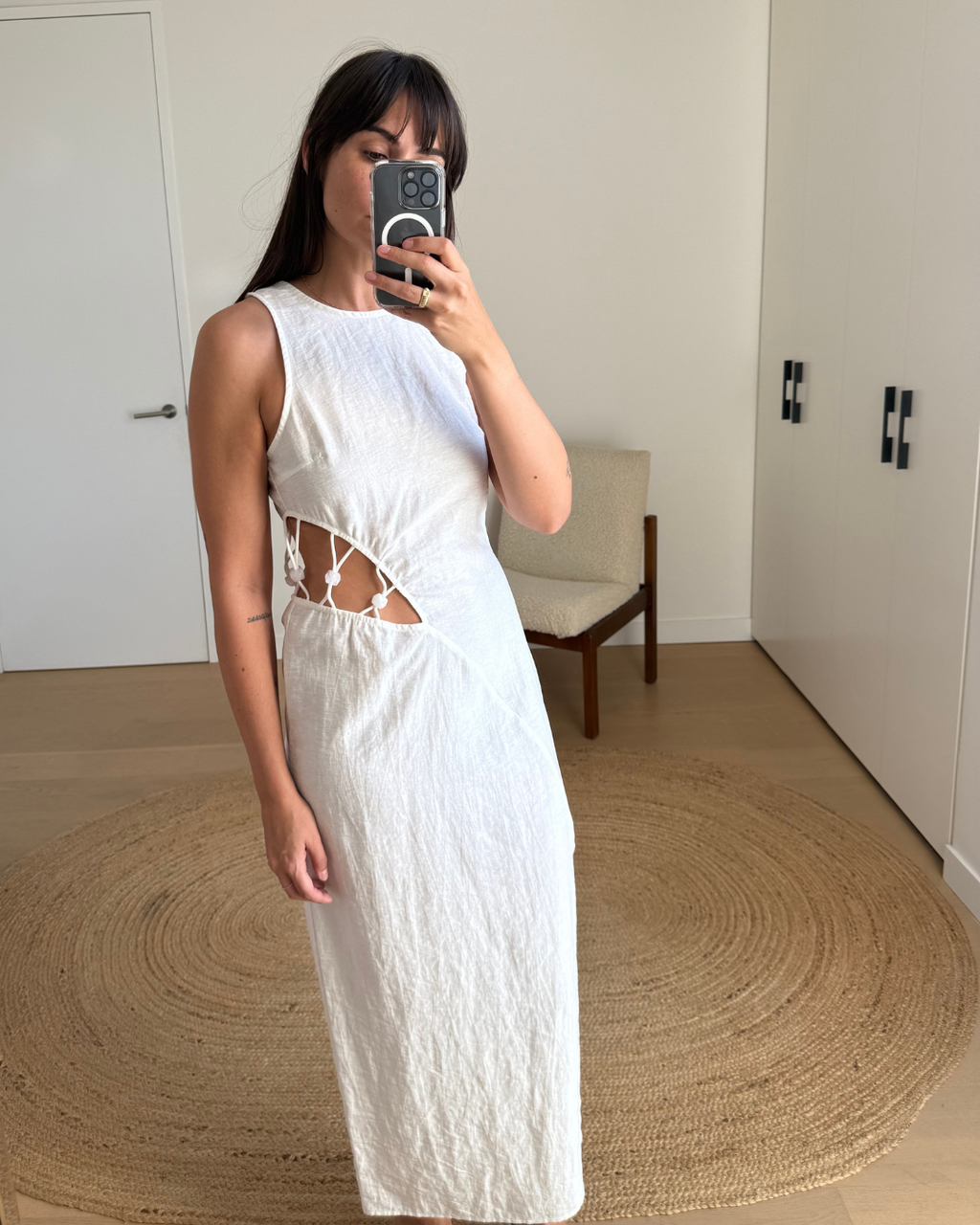 Suboo Astrid Resin Waist Detail Dress - Size Small