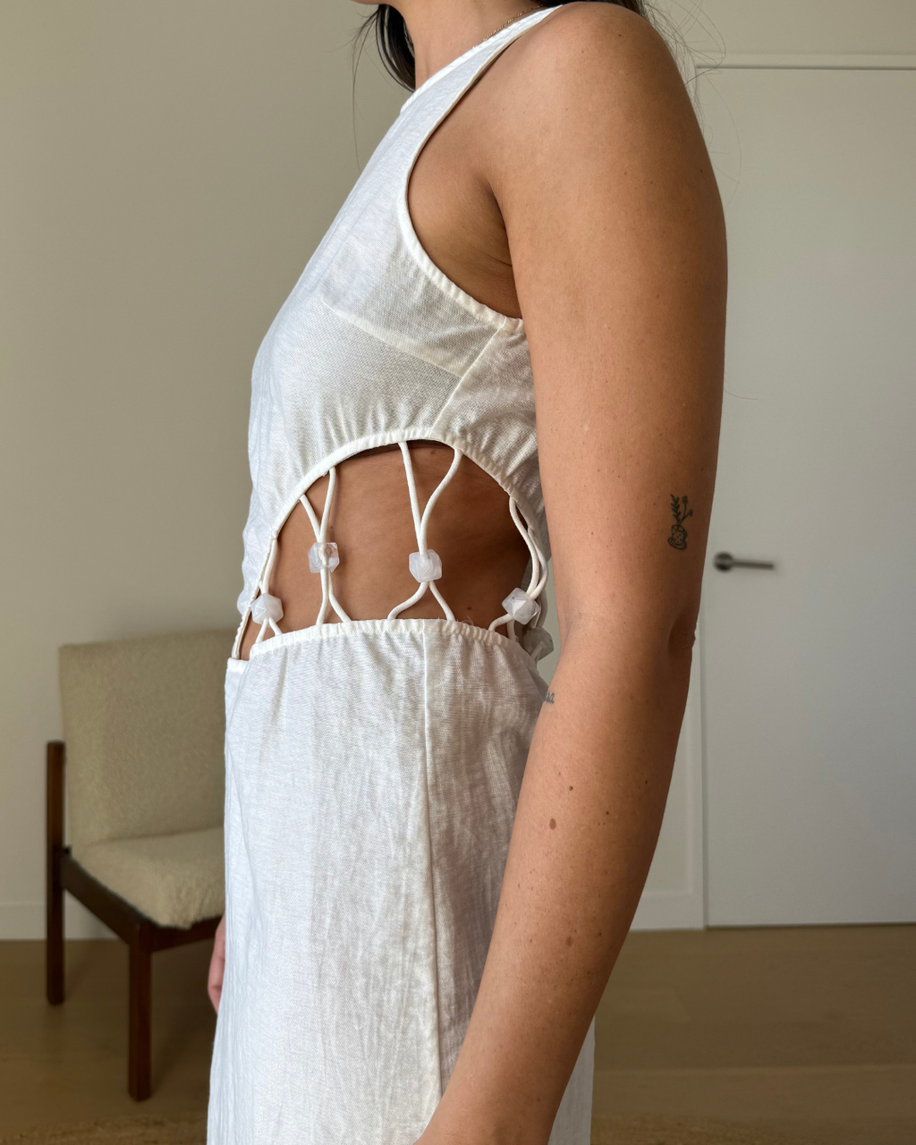 Suboo Astrid Resin Waist Detail Dress - Size Small
